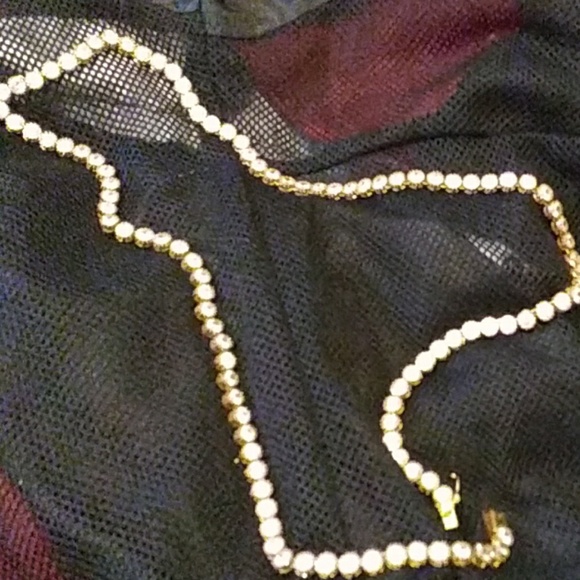 Diamond replica tenance chain color gold - Picture 1 of 2